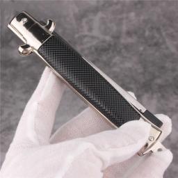 Portátil Folding Primavera Comb, American Oil Head Comb, Pente de salto automático, Costas grandes, Bolso borboleta, Viagem - Image 3