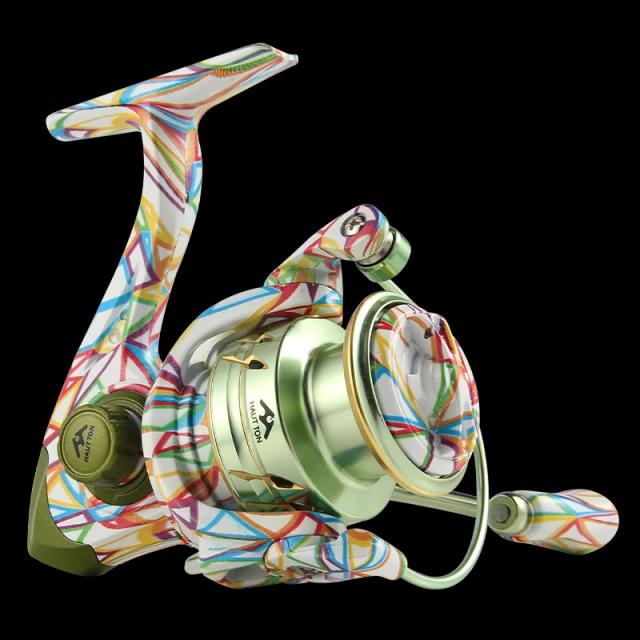 HAUT TON GRAFFITI Carretel de Pesca Giratório 5.2:1 Relação de Engrenagem 27,8-31,8Lbs Max Drag