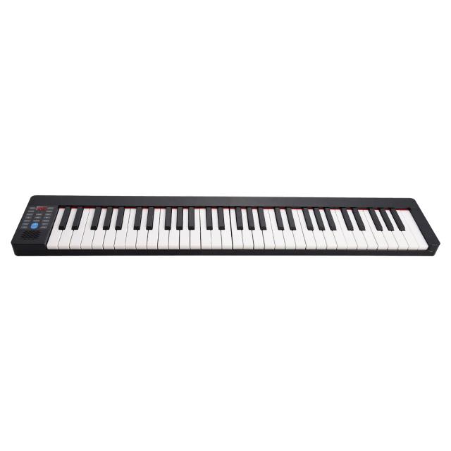 Piano Eletrônico Dobrável com Bluetooth, 61 Teclas Sensíveis, Acessórios Inclusos e Saco Protetor