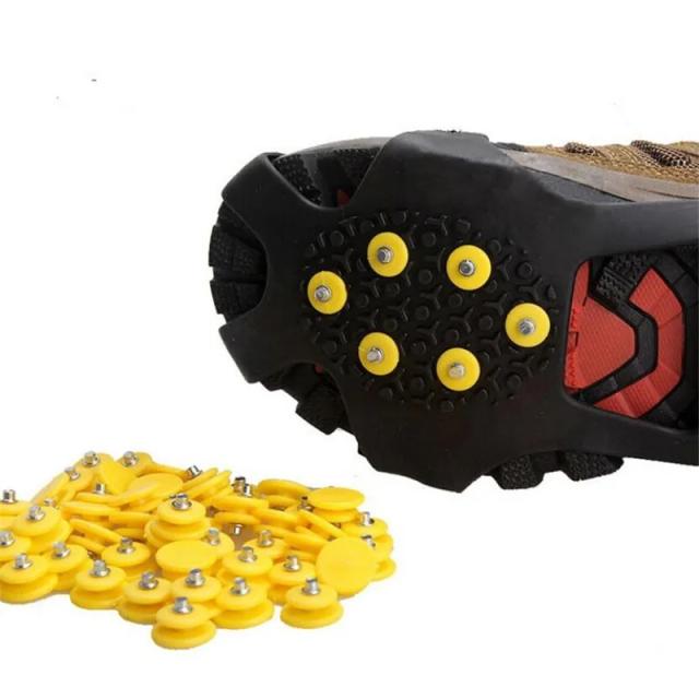 Kit de Dentes de Prego para Escalada em Neve - 10 Peças de Grampos Antiderrapantes para Aventura ao Ar Livre