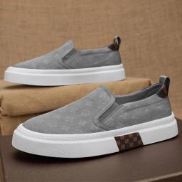 Tênis respirável macio masculino, tênis de caminhada casual, sapatos simples para esportes ao ar livre masculino, estampa de verão, slip-on, 39-44 - Image 6