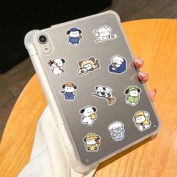 Yowoyowoo-cão dos desenhos animados adesivos, 50pcs, bonito, para o telefone, laptop, guitarra, carro, garrafa, bagagem, presente das crianças - Image 2