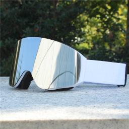 Capa magnética dupla camada anti-nevoeiro óculos de esqui snowboard óculos snowmobile esportes ao ar livre proteção óptica - Image 4