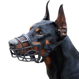 Ajustável respirável Silicone Pet Dog Focinho, Anti-morder, Mastigar, Barking Basket Muzzles, Mouse Mask, pequeno, médio, cães grandes - Image 1