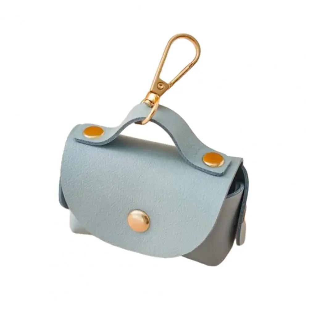 Faux Leather Pet Bag Titular com Dispenser para Dog Bolsas, Portátil Dog Poop Bag, Suprimentos Organizador Elegante - Image 1