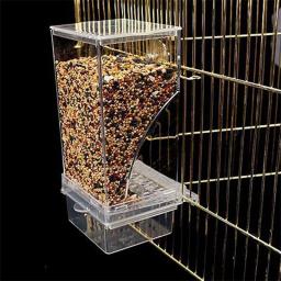 Alimentador Automático para Periquitos Pequenos e Médios, Sem Alimentadores de Pássaros, Recipiente De Alimento De Semente De Acrílico, Bebedor, Gaiola Acessórios - Image 6