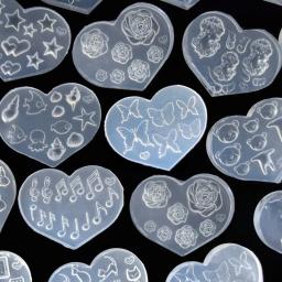 Snasan pequenas contas dos desenhos animados flores coração estrela arte do prego brincos molde de silicone ferramenta de fundição de jóias uv resina epóxi molde de silicone - Image 5