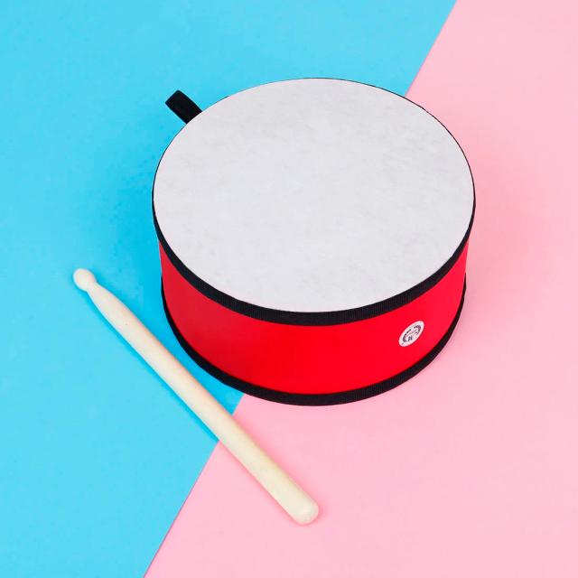 Tambor de Mão Orff para Crianças: Instrumento de Percussão Dupla Face Estilo Indy, Brinquedo Educativo e Presente Musical Portátil