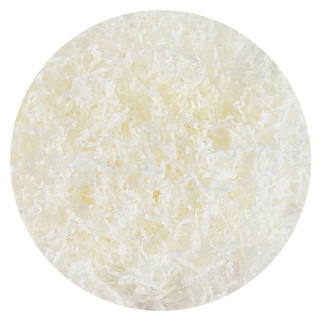 Papel de Ráfia Enrugado Colorido para Enchimento de Caixas de Presente em Casamentos e Festas, 100g