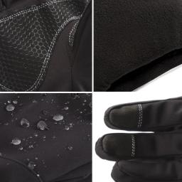 Luvas impermeáveis de camuflagem tática para homens, tela de toque, caça, esqui, acampamento, ciclismo, esportes, inverno, quente - Image 5