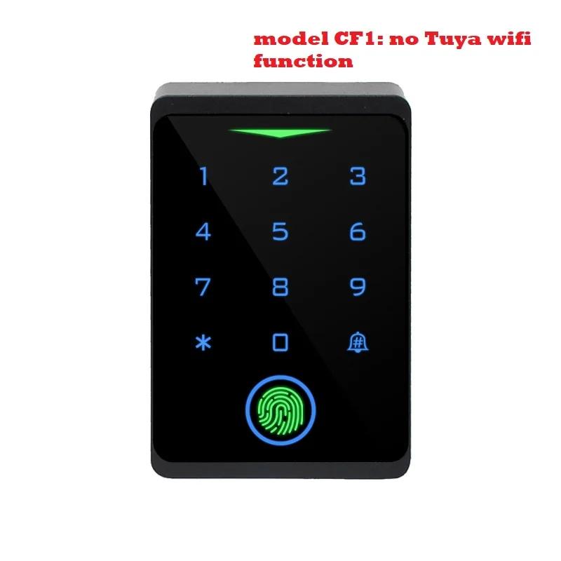 Tuya wifi porta autônoma 125khz em cartão rfid & biométrico impressão digital sistemas de controle acesso produtos com teclado de toque - Image 1