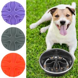 Silicone Dog Slow Feeder Insert, Inserção de tigela com ventosa, Rodada saudável, Anti-Asfixia, Esteira espessada e antiderrapante - Image 1