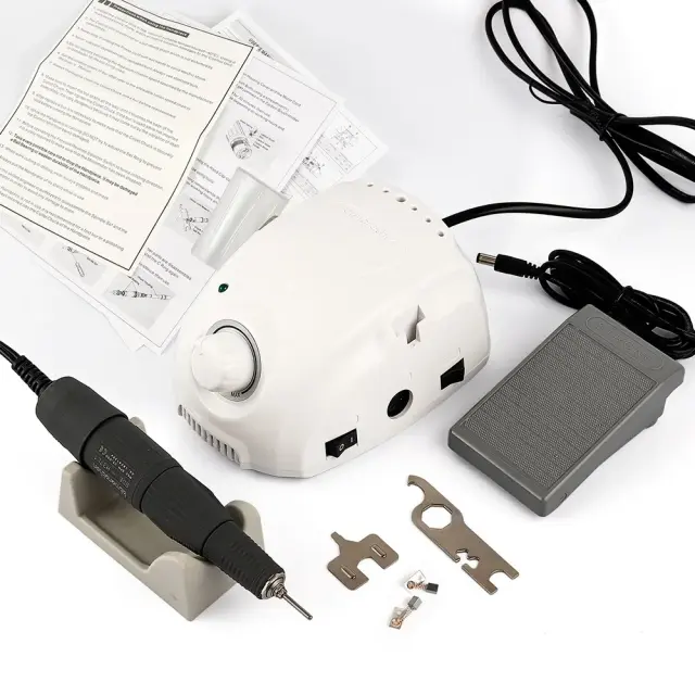 Máquina de Polimento Elétrica Btmarathon 35000rpm para Manicure e Pedicure - Broca Profissional para Unhas e Arte Nail Art