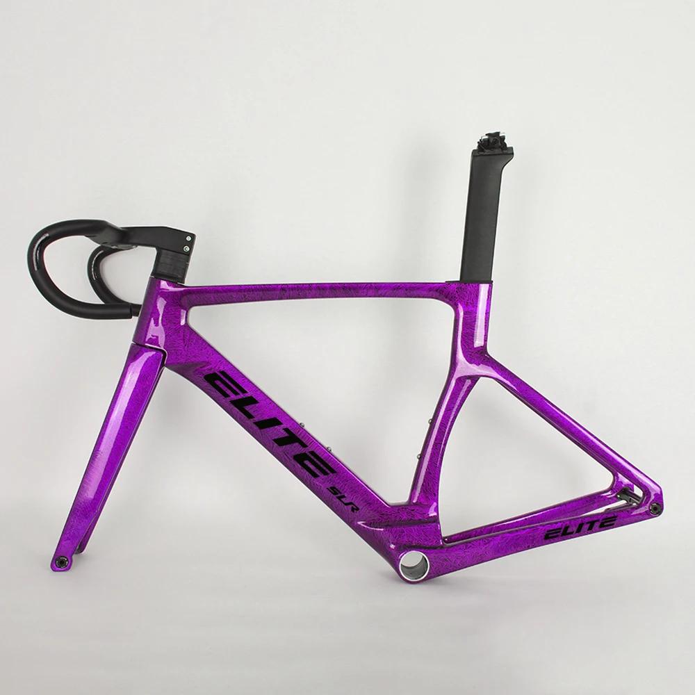 Quadro de cascalho de carbono 700*32c 2025 r58 t1000 quadro de bicicleta de estrada de carbono t47 cabo escondido conjunto de quadros de bicicleta de estrada 140mm/160mm freio a disco - Image 1
