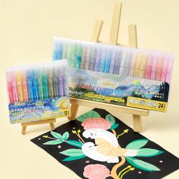 Marcadores de Tinta Acrílica para Artesanato DIY, Fontes de Arte, Fontes de Arte, Madeira, Lona, Pedra, Gasolina, Vidro, Superfícies Cerâmicas, 12, 24 Pack - Image 4