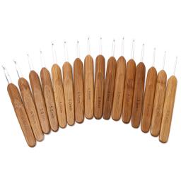 5pc bambu crochê ganchos agulhas prata cor alumínio ganchos de metal camisola agulha de tecelagem diy artesanato ferramenta de costura 13.5cm de comprimento - Image 4