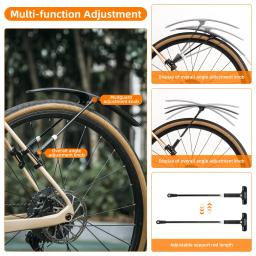 Guarda-lamas dianteiro e traseiro para bicicleta rodoviária e mtb, 1 peça, protetor de pneus, mtb, proteção contra água, asas, peças de bicicleta - Image 3
