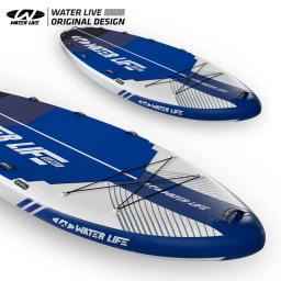 Waterlive monster board 15 "surfe inflável sup multiplayer equipe prancha 32kg super grande área esportes de lazer água - Image 4