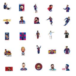 50Pcs Esportes Futebol Estrelas Graffiti Adesivos DIY Bagagem Guitarra Laptop Impermeável PVC Clássico Brinquedos Adesivos Reutilizáveis - Image 2