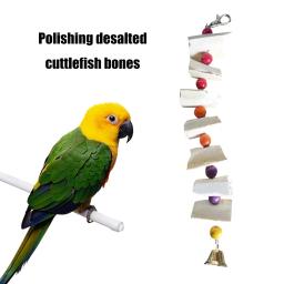Bone Cuttle Fish Bird Food Pick Stone Pet Parrot Cálcio Suplementos Mastigar Chocos Osso Pet Bird Cage Food Decoration - Image 5