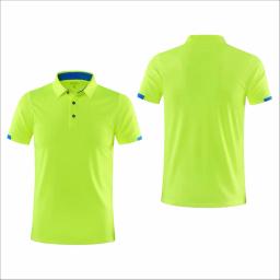 Polo de secagem rápida, camisa de golfe, grupo de empresa, esportes de lapela fitness, top grande, 8 cores, verão - Image 4