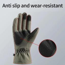 Luvas impermeáveis antiderrapantes de camo para exterior, tela de toque, esqui, acampamento, ciclismo, esporte, pesca, inverno - Image 3