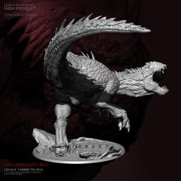 140mm resina figura modelo kits tyrannosaurus rex auto-montado TD-3612 - Image 3