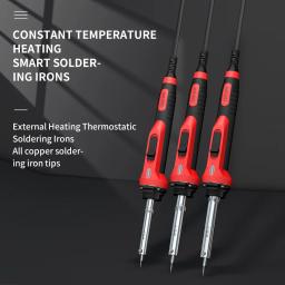 Luxianzi 30/40/60w aquecimento externo kit de ferro de solda elétrica temperatura ajustável solda ponta reparação retrabalho ferramenta - Image 2