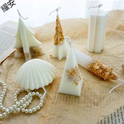 Diy forma geométrica acrílico vela molde ins net vermelho folha de ouro fragrância vela artesanal sabão decoração artesanato ferramenta - Image 5