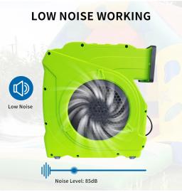 Ventilador inflável do trampolim do escudo plástico, poder eólico forte, apropriado para o uso home e exterior, 1HP-1.5HP - Image 4