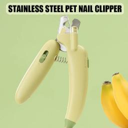 Profissional Pet Nail Clippers com Luz LED, Ferramenta de Corte para Cães e Gatos, Animais Recomendados - Image 4