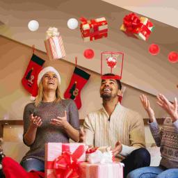 Brinquedo de tiro de basquete aéreo, faixa de cabeça interna e externa, bolas de argola, brinquedo interativo para várias pessoas, presente para crianças - Image 5