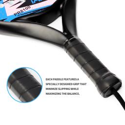 Raquete de padel IANONI Superfície de fibra de carbono com memória EVA Flex Foam Core Padel Raquetes de tênis leves - Image 4