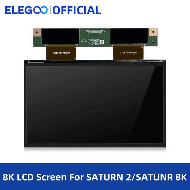 Tela LCD Mono de Alta Resolução 7680x4320 para Impressoras 3D ELEGOO SATURN 2 e SATURN 8K