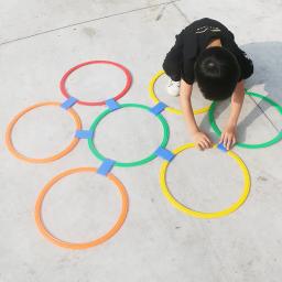Malha Jumping Ring Set for Kids, cor ao ar livre, engraçado, treinamento físico, brinquedos esportivos, jogos para Park Play, meninos e meninas - Image 5