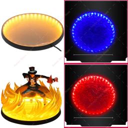 Painel de lâmpada de efeitos especiais com luz, figura de ação, vermelho e azul, Son Goku, baús Vegeta, bonecas modelo, suporte de PVC, decoração brinquedos - Image 1