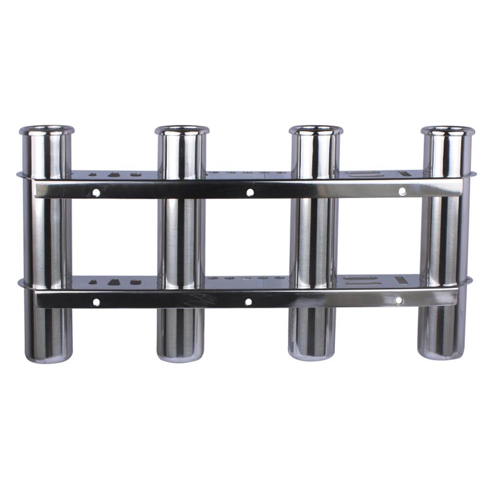 Aço Inoxidável Vara De Pesca Suporte De Armazenamento Rack, Barco Marinho, Iate Acessórios, 4 Tubo, Organizador Do Barco - Image 1