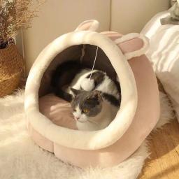 Casa para gatos para todas as estações, canil gatinho, suprimentos quentes para inverno, verão - Image 4