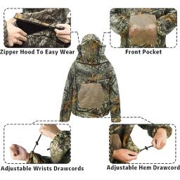 Pesca apicultura anti-mosquito conjunto com capuz de secagem rápida resistente ao desgaste camuflagem roupas de caça ao ar livre selva acampamento trabalho wear - Image 3