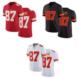 Respirável Rugby Jersey para Homens, Especial Camisas De Futebol, Americano, Novo, Cidade Chiefs, Esportes, Meninos, No 87, 2024 - Image 1
