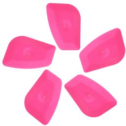 Mini Pink Rodo Vinyl Wrap Tools, Polygon Edge Plug Corner Trimming, Raspador de janela do carro, Ferramenta de filme automotivo, A57, 5pcs - Image 1