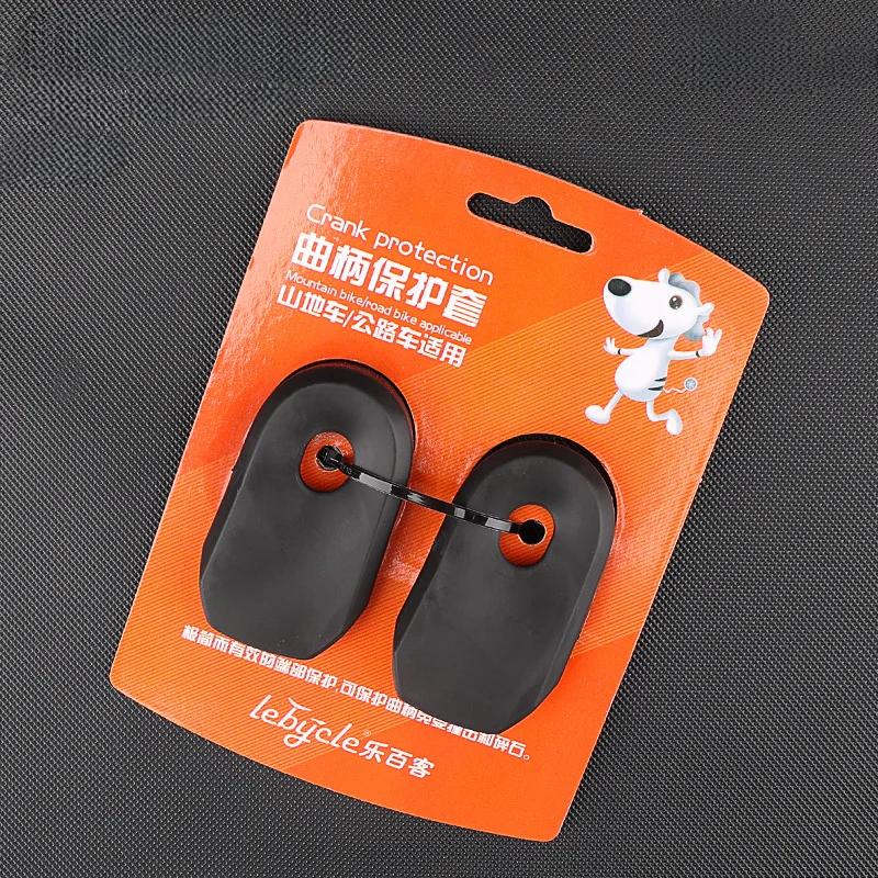 1 par de silicone mtb bicicleta estrada manivela braço protetores pele capa manga kit ferramentas tampa inicialização ao ar livre pedaleiras componentes da bicicleta - Image 1