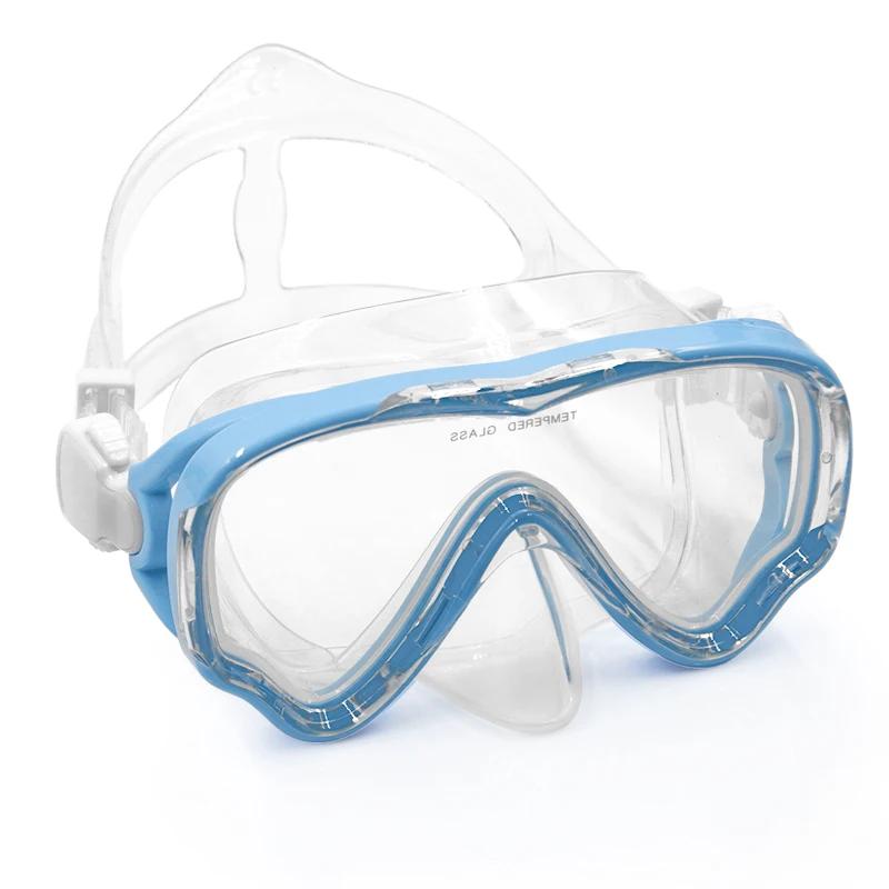Óculos de natação para crianças, armação grande, profissional, com cobertura para o nariz, anti-neblina, visão ampla, equipamento de natação para meninos e meninas - Image 1