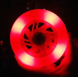 LED Inline Patins de Velocidade Roda Flash, branco, azul, verde, cor-de-rosa, Powerslide Night Racing Skating, 110mm, 90A, 2 Pcs - Image 5