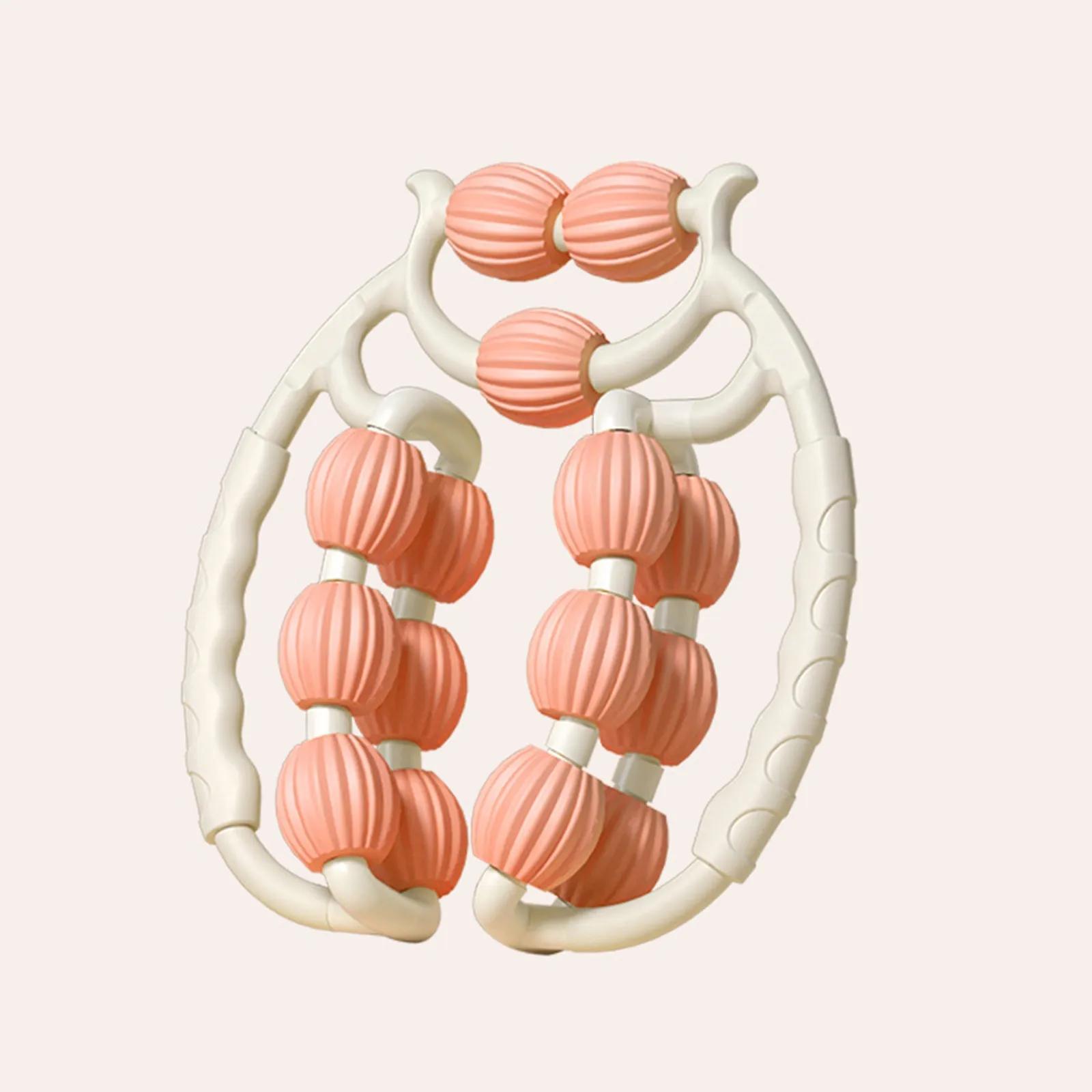 Rolo massageador redondo para cintura, músculos abdominais, anel de perna, clipe de fogão para limpar o meridiano, ferramentas portáteis de massagem de celulite - Image 1