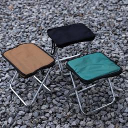 Lightweight Folding Camping Stool, Cadeira de pesca com saco de transporte, Mini assento portátil, cadeiras de praia, piquenique, churrasco, ao ar livre - Image 1