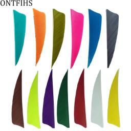 Asa Direita Fletching Seta Penas, Escudo Cortado, Caça Fletches, Tiro com Arco Acessórios DIY, 3 Polegadas, 50 Pcs - Image 1