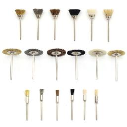18pc escova de bronze roda de fio de aço para limpeza de metal polimento ferramenta de remoção de ferrugem 2.35 lidar com escova de fio de moagem elétrica polonês - Image 1