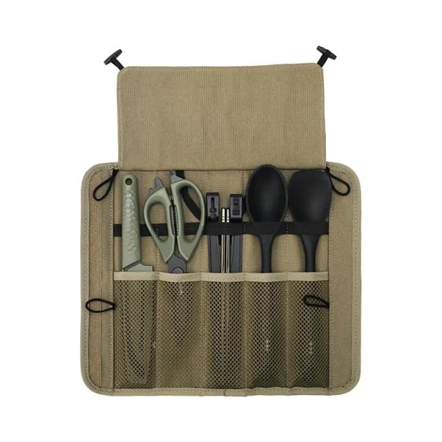 Conjunto NexTool de Ferramentas para Churrasco e Camping com Faca de Piquenique, Tesoura Multifuncional e Estojo Portátil para Cozinha ao Ar Livre