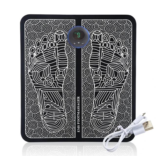 Ems Massageador de Pés Almofadas de Relaxamento Elétrico 8 Modos